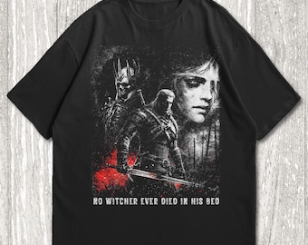 The Witcher Shirt, The Witcher Wild Hunt T-shirt | Fantasy Gamer Gift