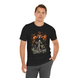 The Witcher Velen Wilderness-tröja, The Witcher Wild Hunt-t-shirt | Fantasy Gamer-present bild 6