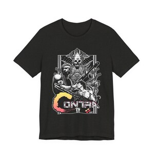Retro Contra NES Spiel T-Shirt - 80er Jahre Classic Gaming Tee - Unisex T-Shirt Bild 14