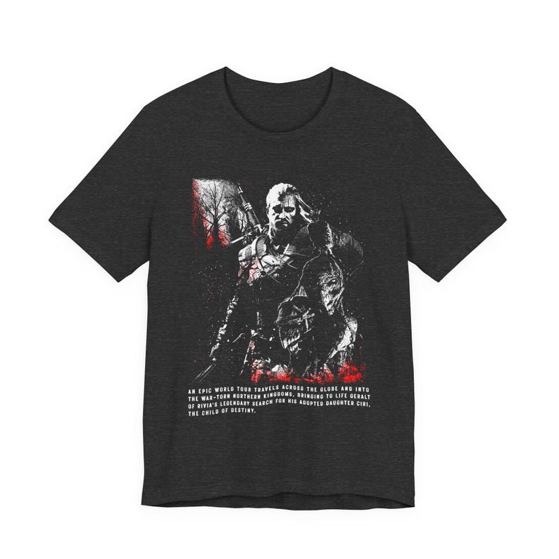 The Witcher Wild Hunt T-shirt | The Witcher Shirt, Fantasy Gamer Gift image 13