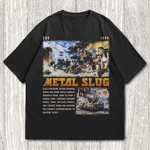 Metal Slug T-Shirt, Marco Shirt, Arcad Game T-Shirt, Metal Slug Shirt