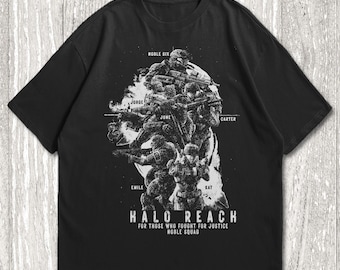Halo Reach T-shirt, Master Chief Shirt, Halo Legends Anime Shirt, Noble Squad Tee, Master Chief Spartan Shirt, Master Chief Halo Shirt