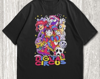 Bella Canvas The Amazing Digital Circus-shirt, shirt Tadc, T-shirt Tadc, Gangle-shirt, Jax Tee, T-shirt Pomni, Caine, Bubble, Ragatha, Zooble