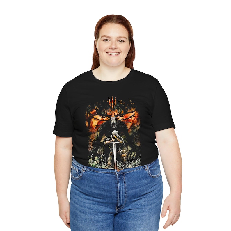 The Witcher Velen Wilderness-tröja, The Witcher Wild Hunt-t-shirt | Fantasy Gamer-present bild 11