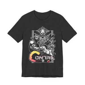Retro Contra NES Spiel T-Shirt - 80er Jahre Classic Gaming Tee - Unisex T-Shirt Bild 13