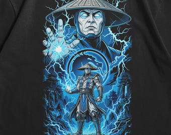 Raiden Shirt, mortal Kombat T-Shirt, Kampfspiel Ninja Shirt, Retro Arcade T-Shirt