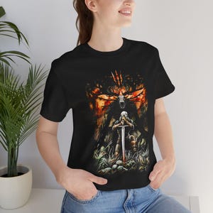 The Witcher Velen Wilderness-tröja, The Witcher Wild Hunt-t-shirt | Fantasy Gamer-present bild 5