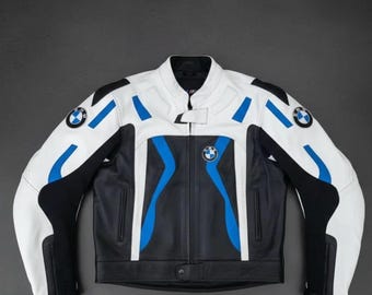 Handmade BMW Motorcycle Cowhide Leather Jacket, Designer Biker Jacket Motorbike Jacket Biker BMW Jacket