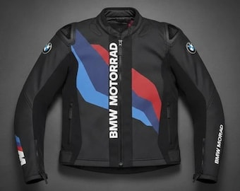 Handmade BMW Motorcycle Cowhide Leather Jacket, Designer Biker Jacket Motorbike Jacket Biker BMW Jacket