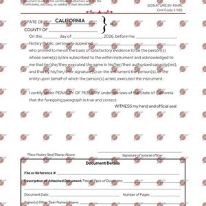 All-Inclusive California Notary Certificate Bundle – Loose Certificates + Annotated Samples | Letter & Legal PDFs (2026 Update)