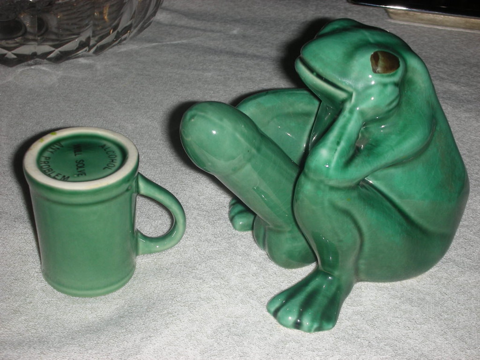 Wierd 1960'S Frog Penis Shot Glass Holder Two Pieces | Etsy