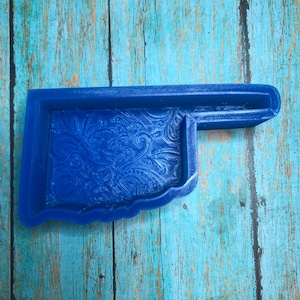 Oklahoma with Leather Tooling Freshie Mold