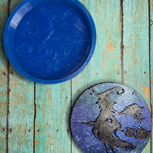 Flying Witch Mold for Freshies, Soap, Resin, etc.