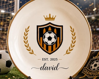Personalized Football Club Jewelry Dish, Custom Soccer Fan Gift, Team Logo Ring Dish, Football Lover Gift, Graduation Gift, Gift for Dad