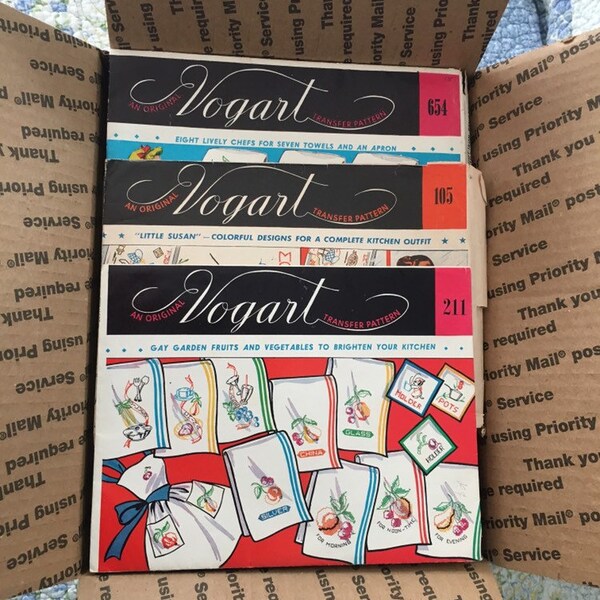 Huge Destash Lot Vintage Transfer Embroidery Patterns
