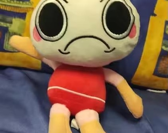 Cute Angry Alien Plush Toy – Kawaii Cartoon Stuffed Animal, Soft Fantasy Plushie, Colorful Collectible Gift for Kids