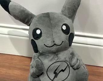 Black Pikachu Plushie – Cute Pokemon Inspired Plush Toy