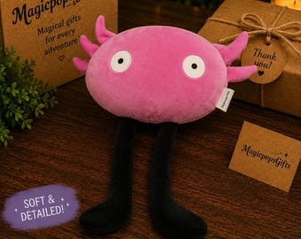 Pink Crab Plush Toy – Cute Kawaii Ocean Stuffed Animal, Soft Sea Creature Plushie, Unique Gift, Coastal Room Decor