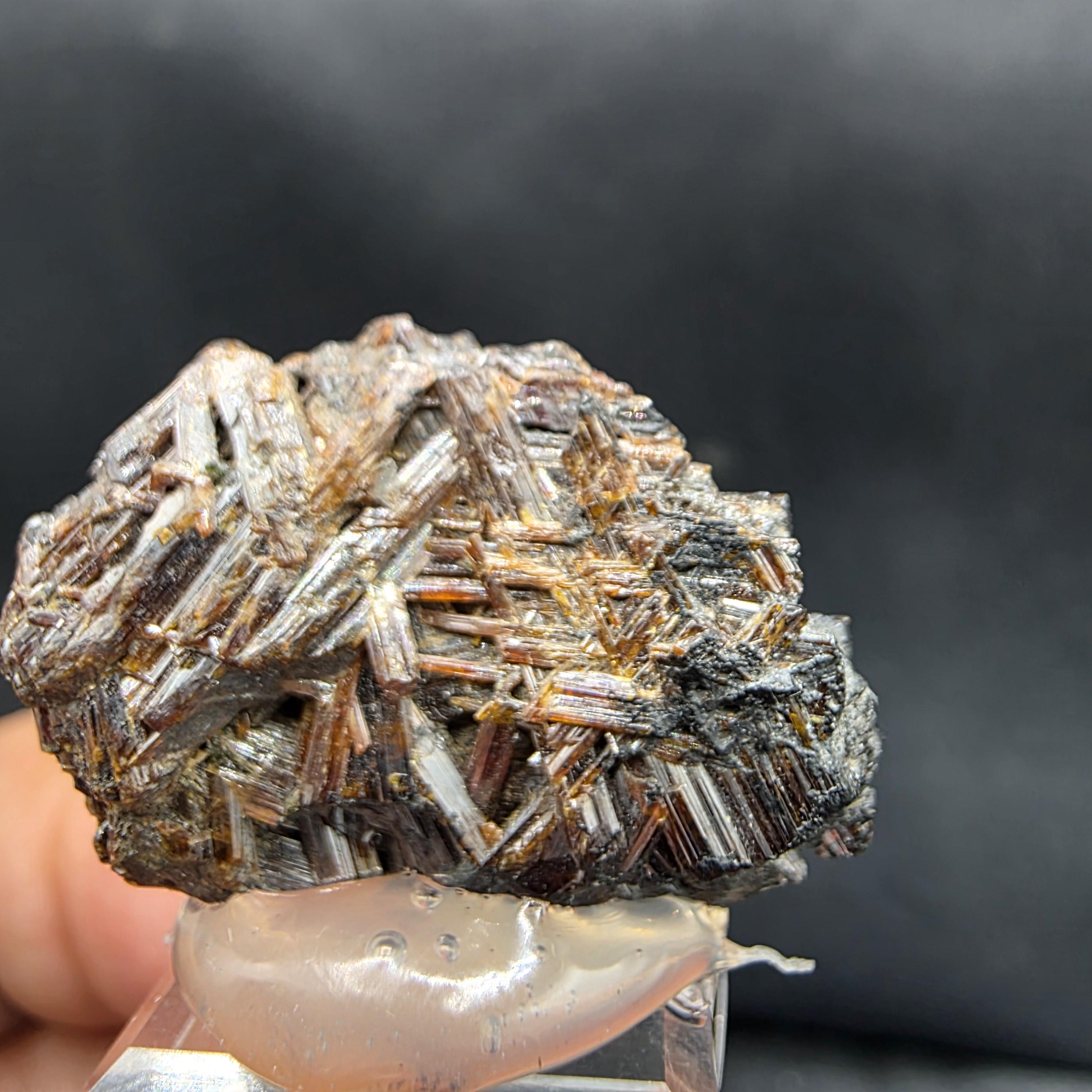 Reticulated Rutile Crystal Cluster | Zagi Mountain Pakistan Specimen (29x23x13mm)
