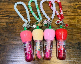 labial mágico con llaveros