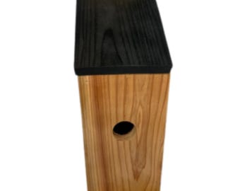Handmade Wooden Cedar Birdhouse – Weather Resistant Outdoor Bird House for Garden, Patio & Backyard