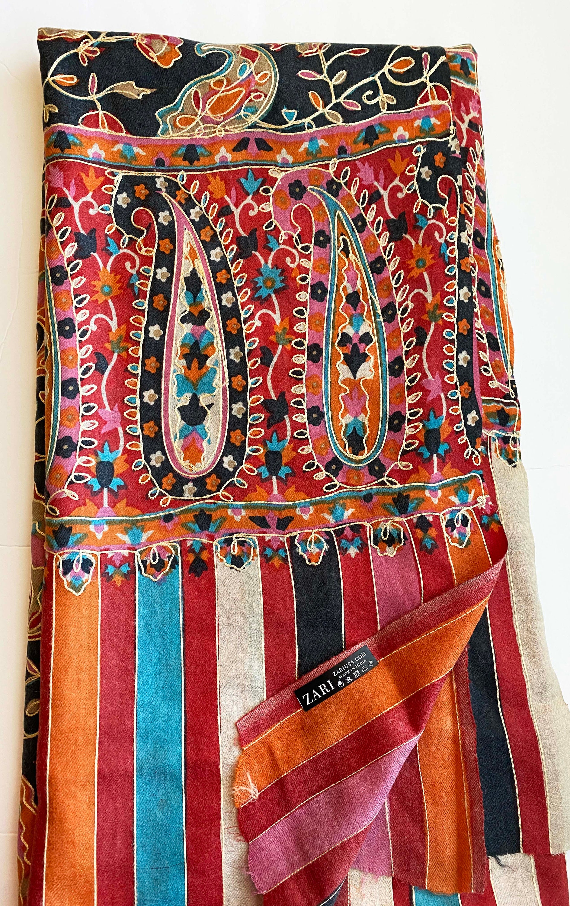 kashmiri kalamkari shawl