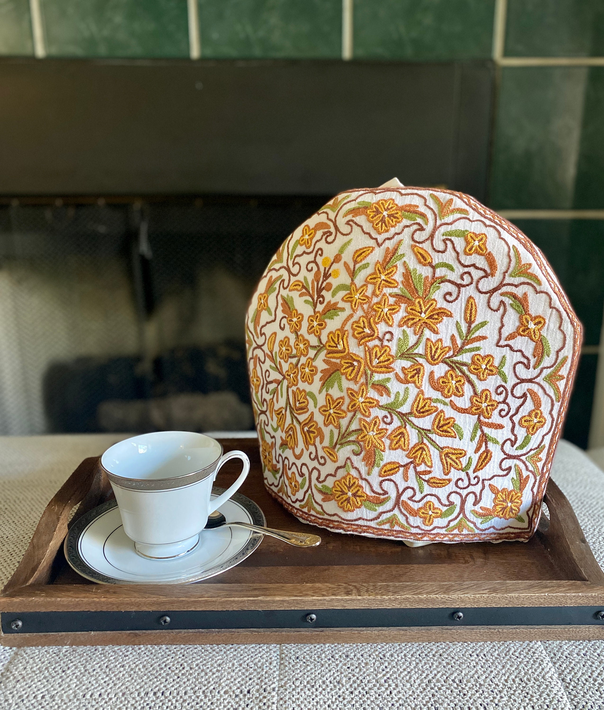 Tea Cozykashmiri Embroidery Insulated Teapot Cover Gift for Etsy