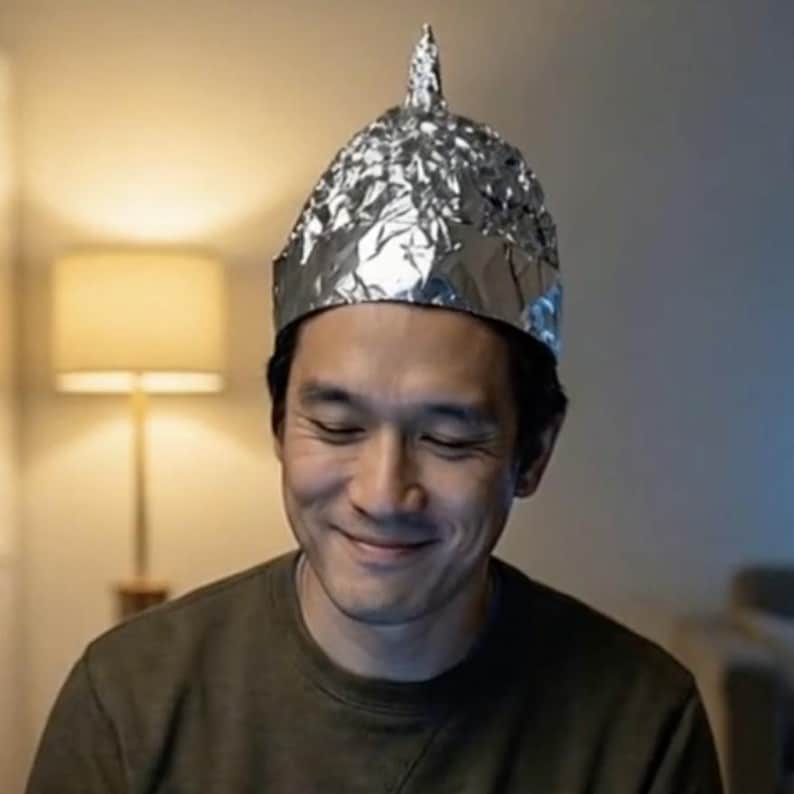 Tin Foil Hat Starter Kit, Funny Conspiracy Gag Gift Box image 5