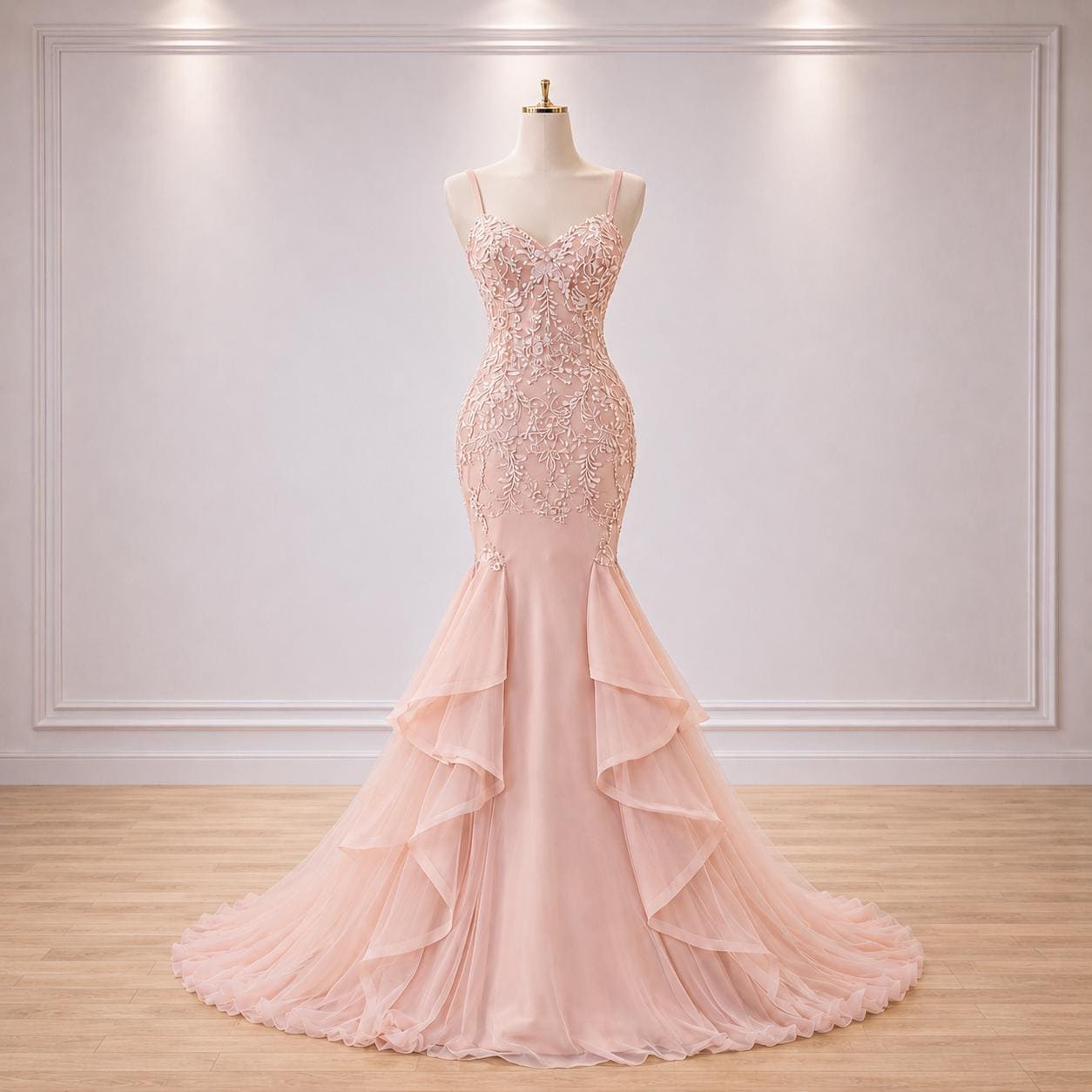 Pink Mermaid Wedding Dress - Etsy