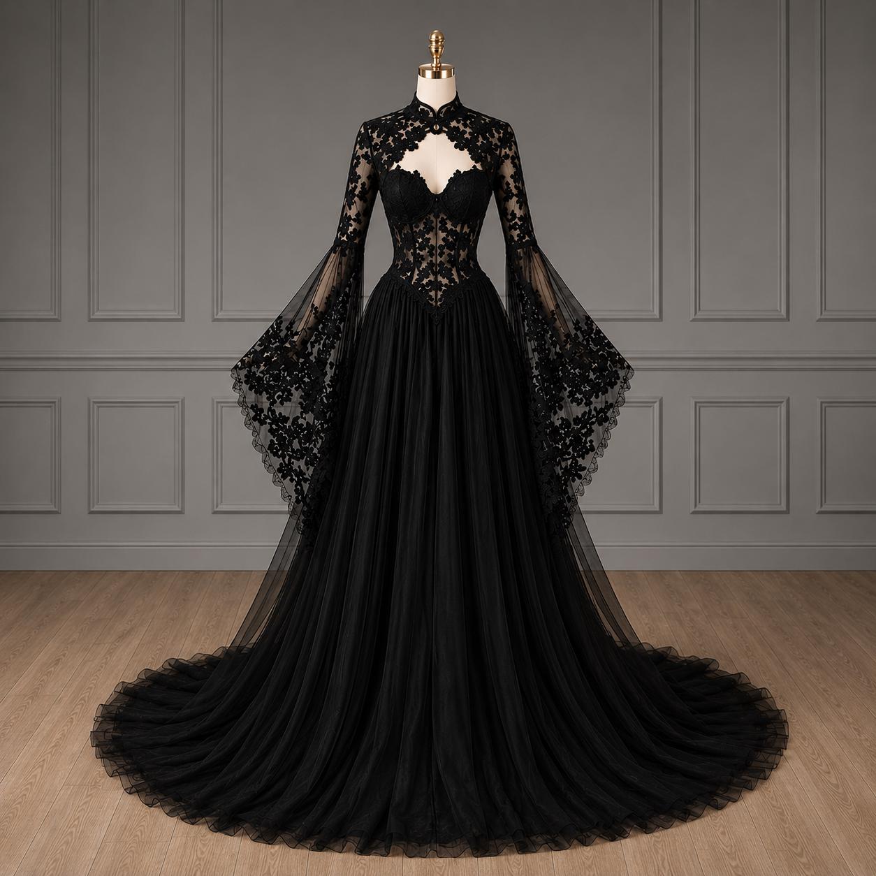 Fairytale Black Dress - Etsy