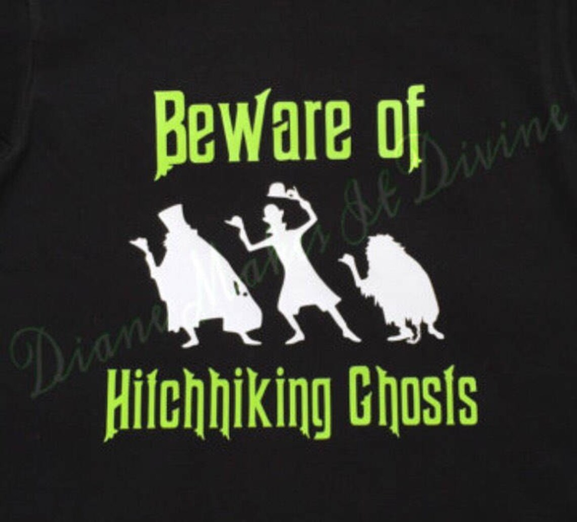 Beware of Hitchhiking Ghosts Decal Car Decal Disney Car Etsy