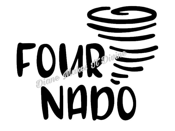 Download Fournado SVG Instant File Download Fourth birthday | Etsy