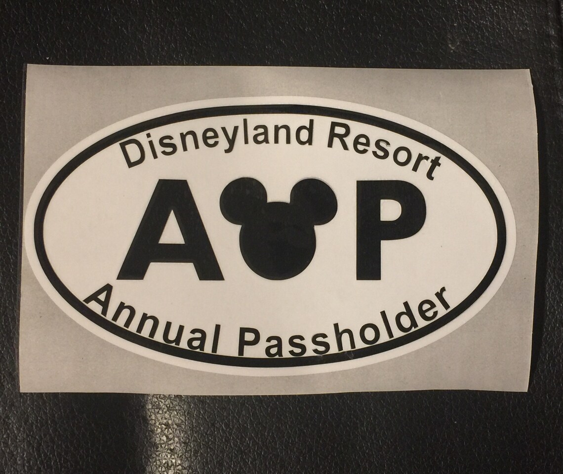 Disneyland Annual Passholder car decal Disney car decal | Etsy
