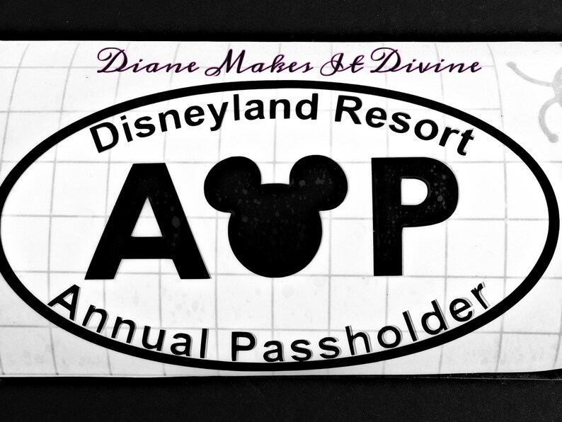 Disneyland Annual Passholder car decal Disney car decal | Etsy