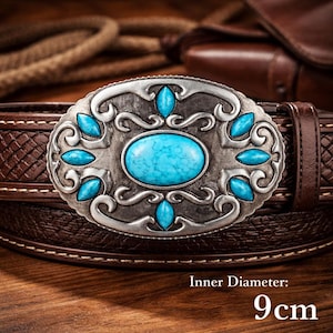 Vintage Turquoise Belt Buckles - Etsy