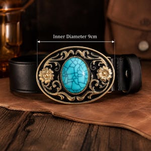 Gold Turquoise Belt - Etsy display picture 1