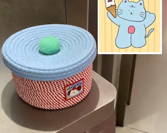 Cute Cotton Rope Storage Basket