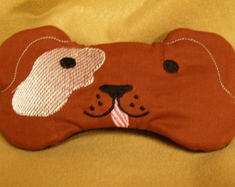 Dog Embroidered Eye Mask, Dog Embroidered Sleep Mask, Puppy Dog Eye Mask, Puppy Dog Sleep Mask, Handmade Gift, Custom Eye Mask, Kids Mask