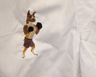 Embroidered Boxer Shorts: Boxer Dog Boxing Gift