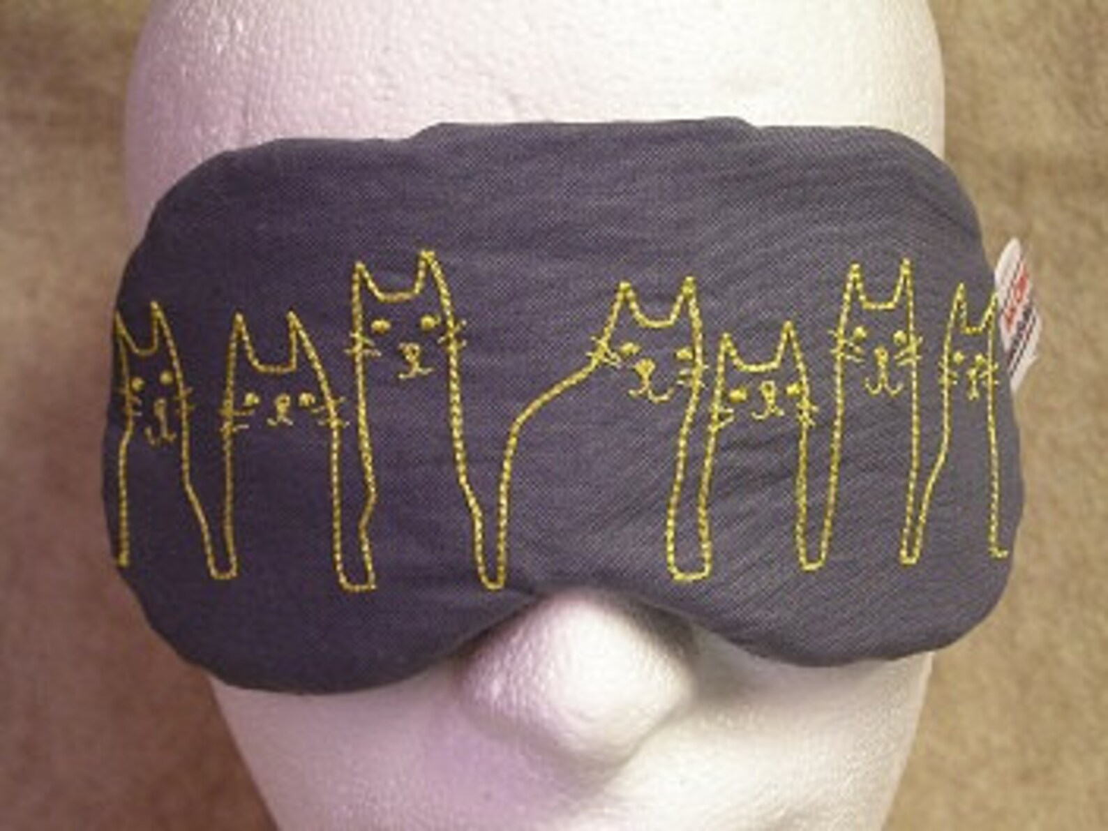 Embroidered Eye Mask Cat Eye Mask Kitty Eye Mask Sleep Etsy