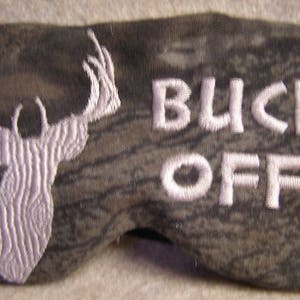 Embroidered Eye Mask, Sleep, Sleeping, Sleep Mask, Deer Design, Buck, Sleep Blindfold, Slumber Mask, Eye Shade, Hunting Mask, Handmade