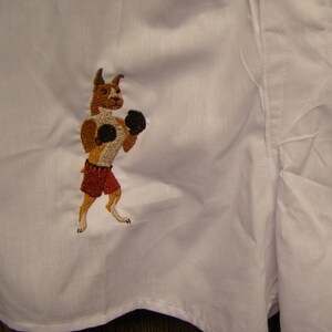 Embroidered Boxer Shorts: Boxer Dog Boxing Gift