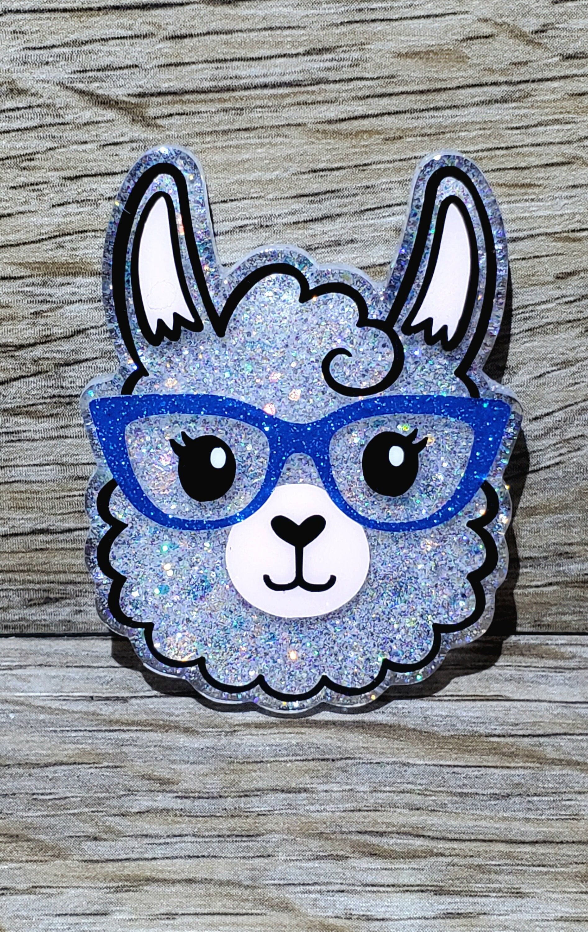 Hippie Llama Badge Reel, Medical ID Badge Reels, Cute Retractable ID Holder  