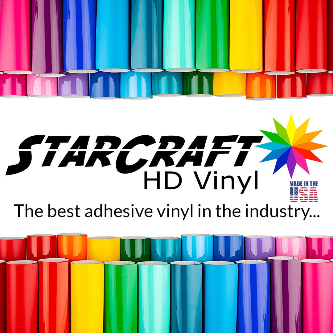 Starcraft Vinyl (Self-Adhesive, Metal, Glitter) - Heat Transfer Vinyl and  Shirt Supplies- Primepick