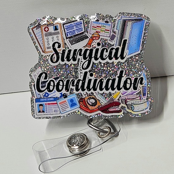 Medical Administration Badge Reel Retractable Healthcare Receptionist ID  Holder