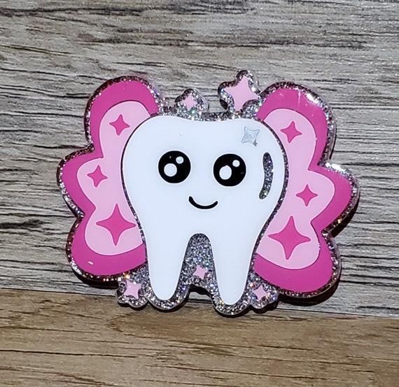 Tooth Fairy Badge Reel, Dentist Assistant, Teeth, Tooth Fairy, Dentist,  Custom Badge, Retractable Badge Reel, Interchangeable Badges 