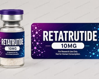 Etiquetas personalizables para viales de péptidos de 3 ml (resistentes al agua, 1 unidad = 14 etiquetas)