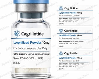 Etiquetas personalizables para viales de péptidos de 3 ml (resistentes al agua, 1 unidad = 14 etiquetas)