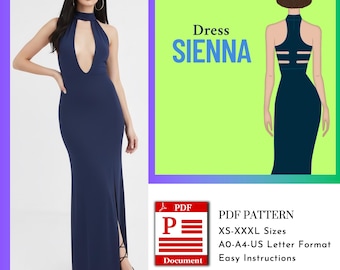 Madonna Dress Sewing Pattern | Dress PDF Digital Download | A0 A4 US Letter Formats