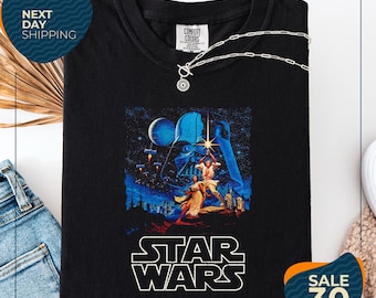 Comfort Color®Vintage Star Wars Shirt | Star Wars Shirt | Star Wars A New Hope Faded Shirt | Starwars Disneyland Shirt | Disney Family Shirt